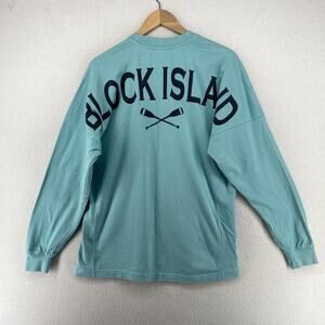 BLOCK ISLAND Shirt Mens S New Shoreham Rhode Island Spirit Jersey Cotton Blue